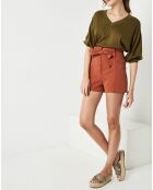 Short Léa brique