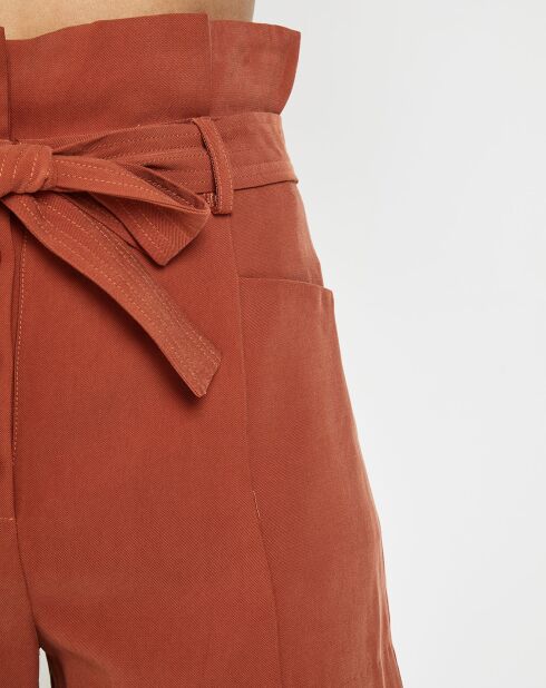 Short Léa brique