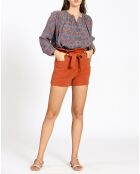 Short Léa brique