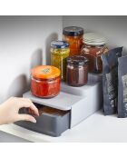 Organisateur de cuisine gris - 11x16x26 cm