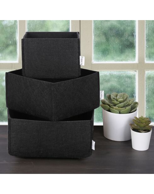 3 Organisateurs de bureau  noirs