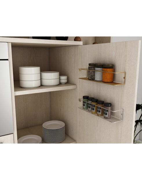 Etagère murale dorée - 7x7x33 cm