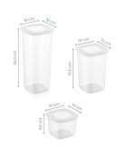 9 Boîtes de rangement  blanches