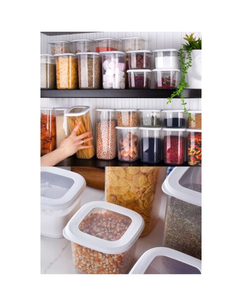 12 Boîtes de rangement  blanches