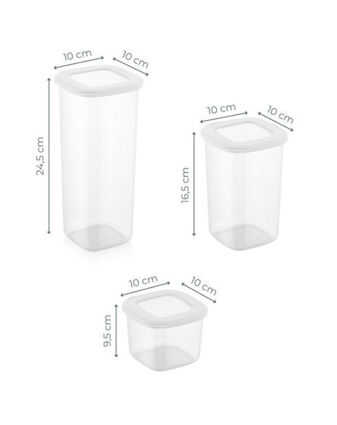 12 Boîtes de rangement  blanches