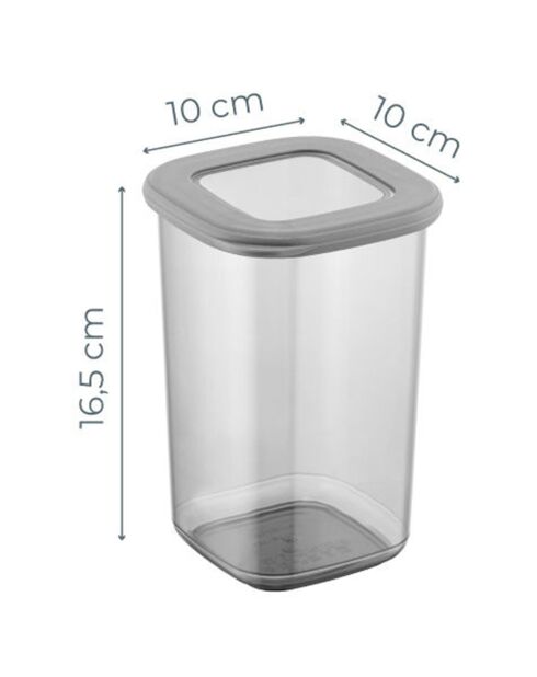 12 cajas de almacenamiento de color antracita