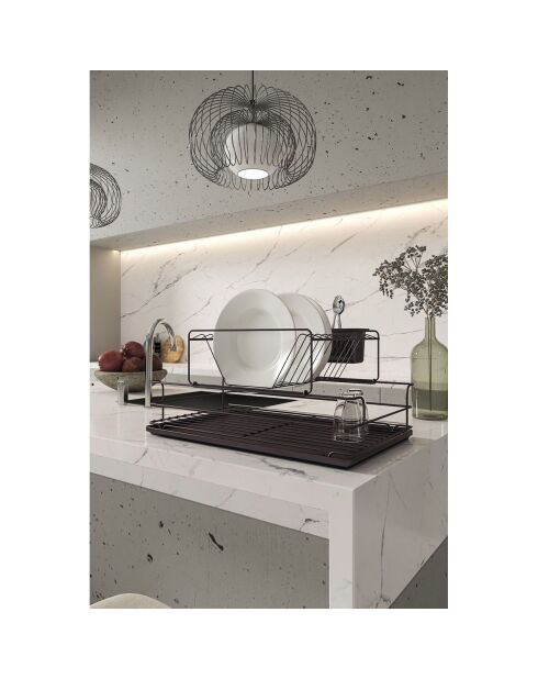 Porte-vaisselle noir - 47x32x24 cm