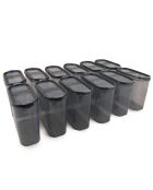 12 Boîtes de rangement  anthracite