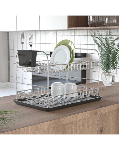 Afdruiprek zwart - 47x32x31 cm