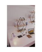 Étagère murale beige/noir - 70x16x60 cm