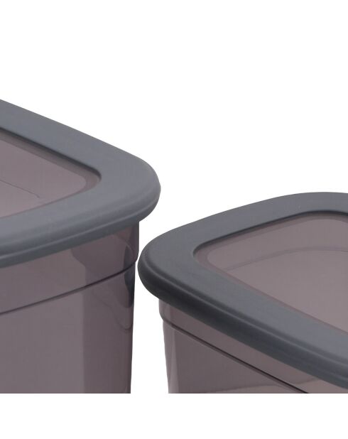 Caja de almacenamiento de 24 pulgadas, color antracita