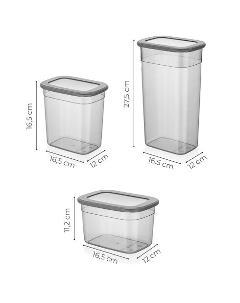 Caja de almacenamiento de 24 pulgadas, color antracita