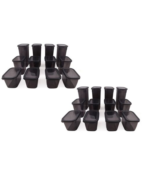 Caja de almacenamiento de 24 pulgadas, color antracita