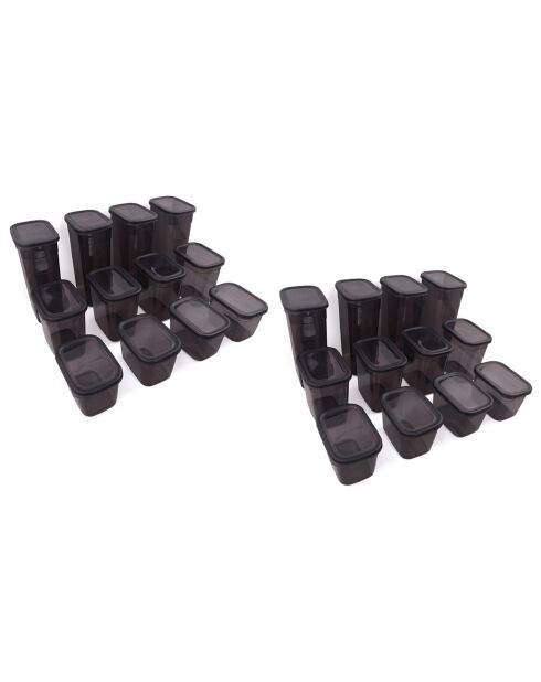 Caja de almacenamiento de 24 pulgadas, color antracita