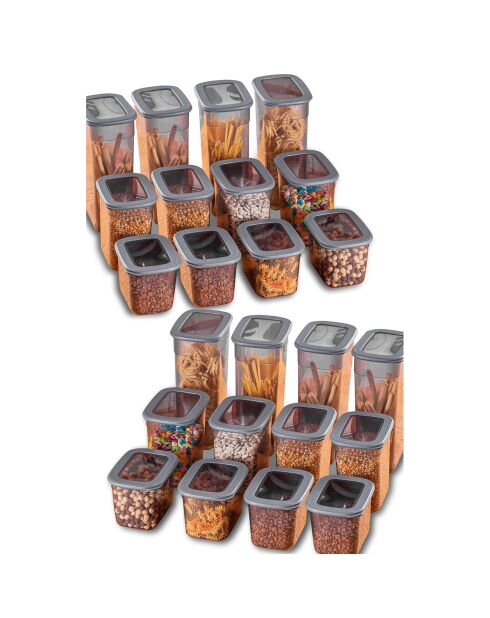 Caja de almacenamiento de 24 pulgadas, color antracita