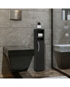 Mueble de baño antracita - 15x65x12 cm