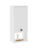 Weißer Badezimmerschrank - 30x71x21,8 cm