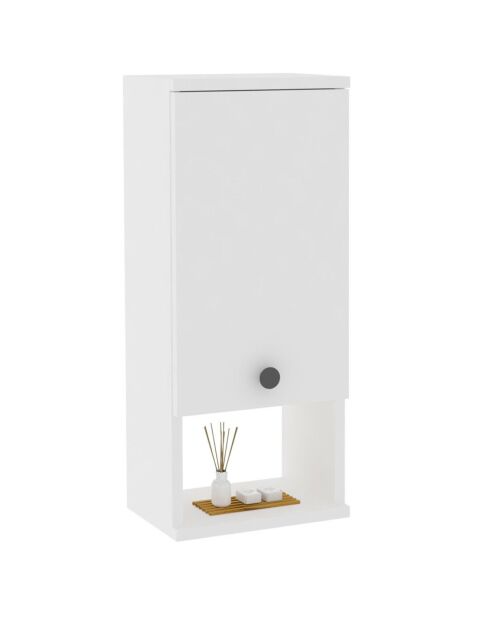 Weißer Badezimmerschrank - 30x71x21,8 cm