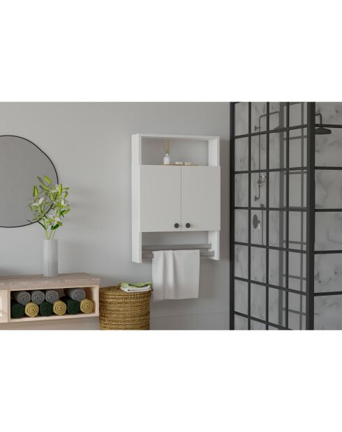 Armoire de salle de bain blanche - 60x87x15 cm