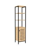 mueble de baño marrón/negro - 38x162,2x34 cm