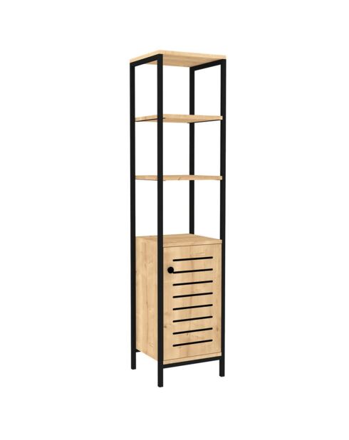 mueble de baño marrón/negro - 38x162,2x34 cm