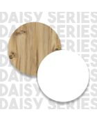 Armario multiusos blanco y nogal - 50,4x165x35,7 cm