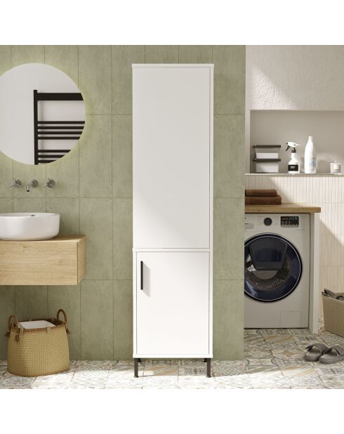 Armario multiusos blanco - 45x173,6x35,5 cm