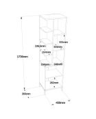 Armoire polyvalente blanchh - 45x173.6x35.5 cm