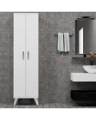 Armoire de salle de bain blanche - 49x184.6x32 cm
