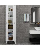 Armoire de salle de bain blanche - 49x184.6x32 cm