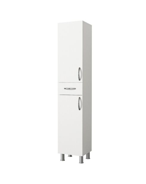 Weißer Badezimmerschrank - 35x179x31,3 cm
