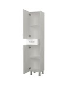 Armoire de salle de bain blanche - 35x179x31.3 cm