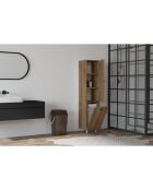 Mueble de baño en nogal - 35x154,8x31,9 cm