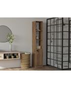 Mueble de baño en nogal - 30x170x29,6 cm