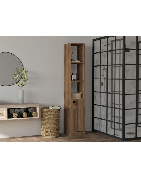 Mueble de baño en nogal - 30x170x29,6 cm