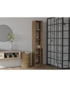 Mueble de baño en nogal - 30x170x29,6 cm