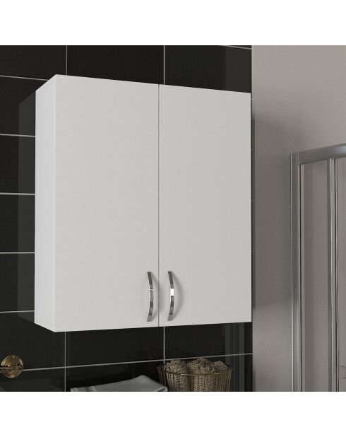 Armoire de salle de bain blanche - 70x80x27.1 cm
