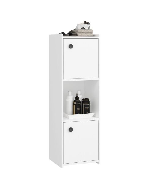 Armoire de salle de bain blanche - 38.6x120x35 cm