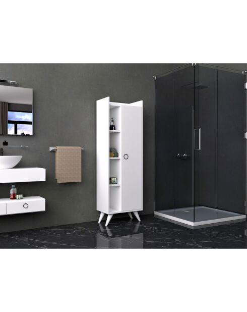 Mueble de baño blanco - 50x140x31,8 cm