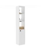 Armoire de salle de bain blanche - 30x170x29.6 cm