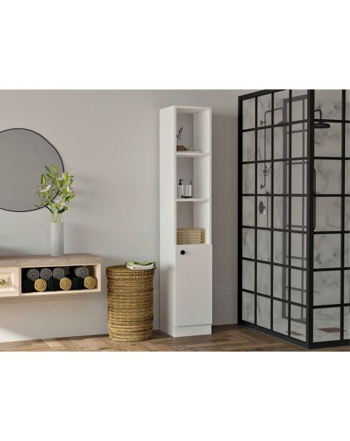 Armoire de salle de bain blanche - 30x170x29.6 cm