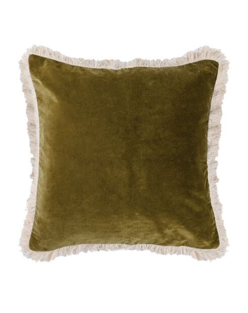 Housse de coussin en velours Budapest coriandre - 50x50 cm