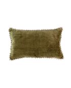 Housse de coussin en velours Avoriaz coriandre - 50x30 cm