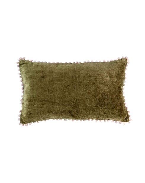 Housse de coussin en velours Avoriaz coriandre - 50x30 cm