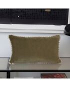 Housse de coussin en velours Avoriaz coriandre - 50x30 cm