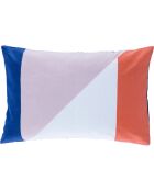 Housse de coussin d'extérieur Colorblock terracotta - 60x40 cm