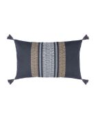 Housse de coussin Gracia ardoise - 50x30 cm