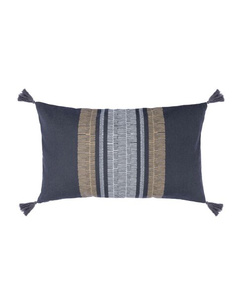 Housse de coussin Gracia ardoise - 50x30 cm