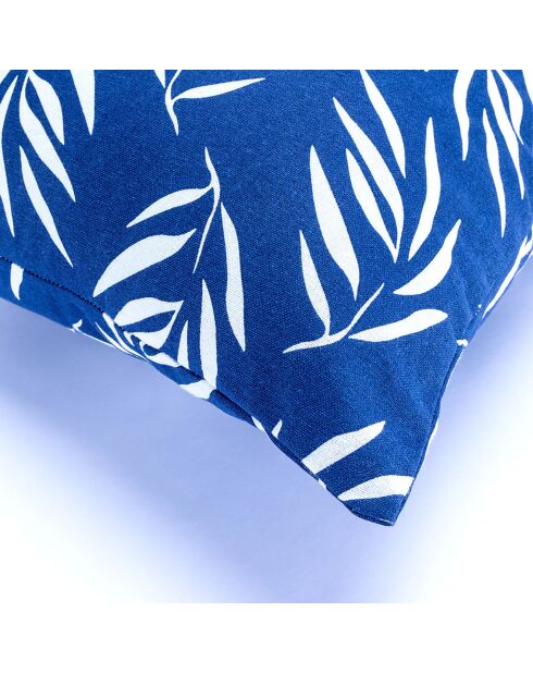 Housse de coussin d'extérieur Foliage bleu marine - 50x50 cm