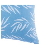 Housse de coussin d'extérieur Foliage bleu ciel - 50x50 cm